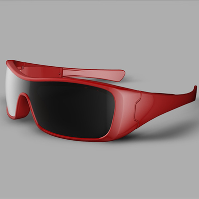 Водоустойчивые солнечные очки шлемофона MP3 Bluetooth наушника с красной рамкой/поляризовывали объектив